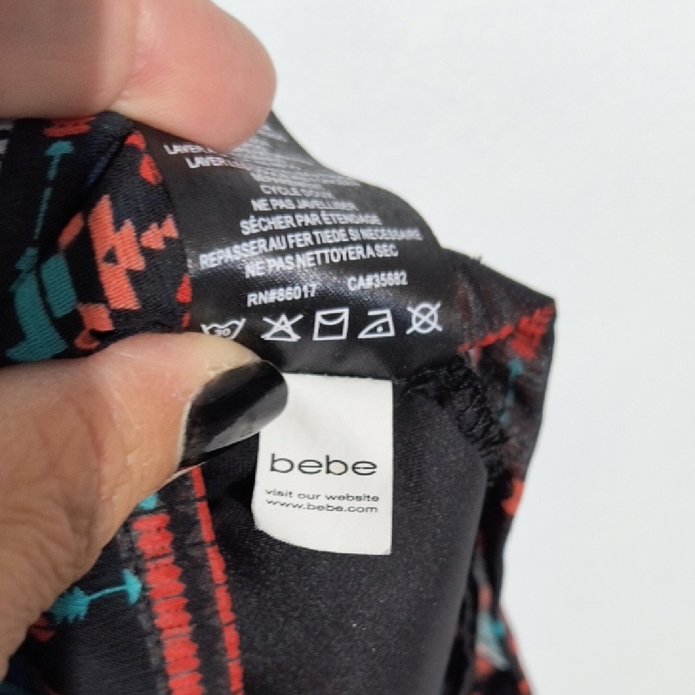 Bebe Multicolor Aztec Patterned Romper - image 8